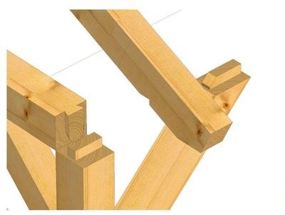 Holz Carport Zapfenverbindungen